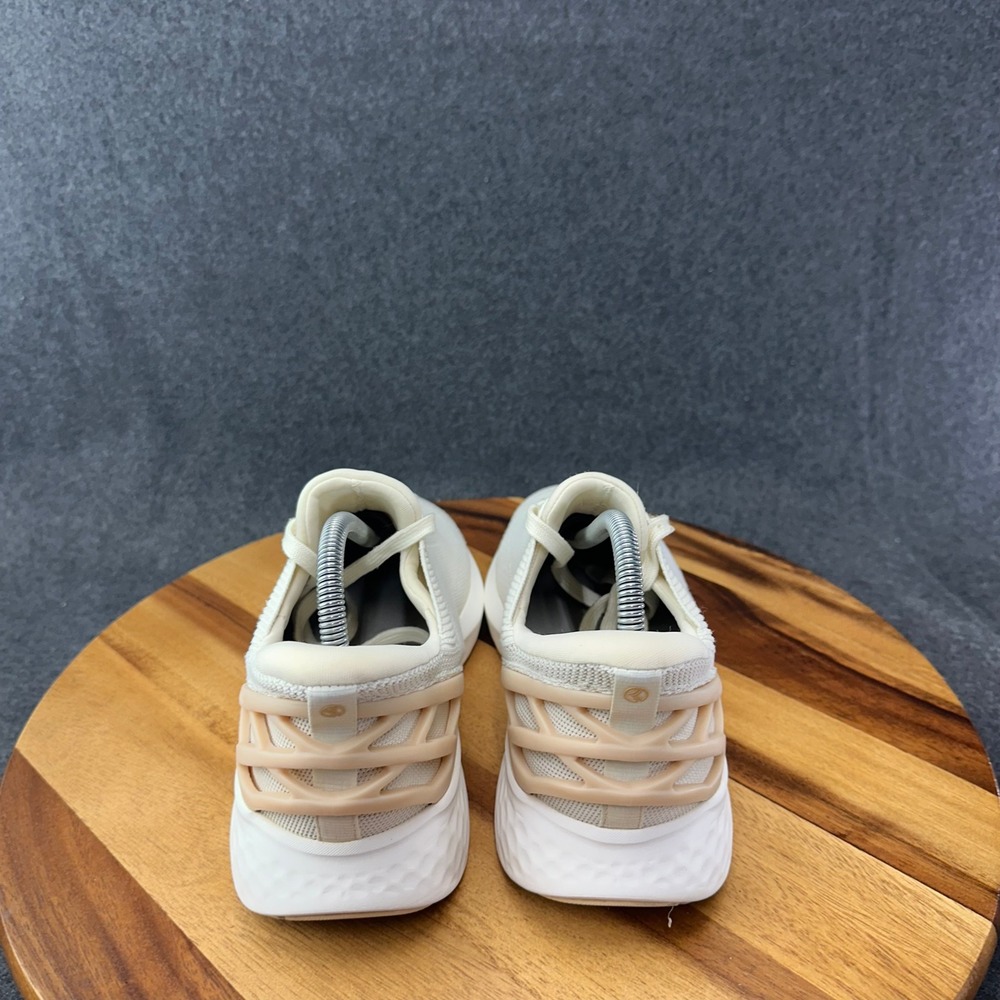 Kizik Athens Hands-free Sneaker Women's Sz 9.5 Wide Off White Creme Mesh Comfort - Picture 7 of 11